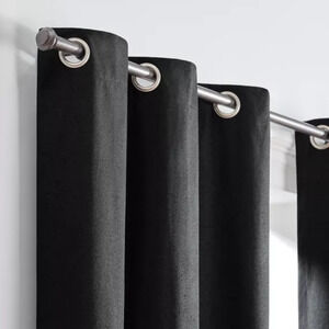 Blackout Grommet Panel Curtain 42in x 63in Charcoal BRAND NEW